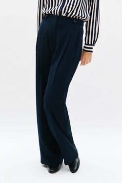Pantalon presley bleu marine femme