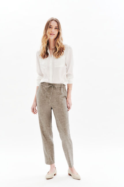 Pdanny trousers taupe woman