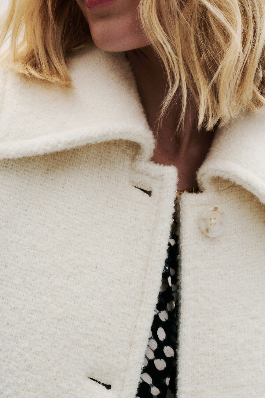 Manteau Giro ecru femme