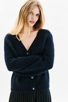Mdonatella cardigan navy blue woman