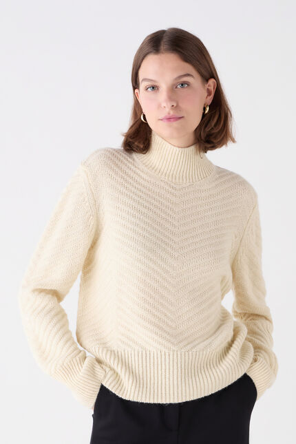 Trui mwilliam Made in Italy ecru vrouw