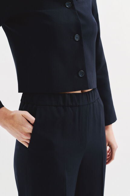 Pantalon Pviaduc bleu marine femme