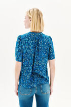 Chimen blouse navy blue woman