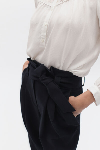 Broek Billy marineblauw vrouw