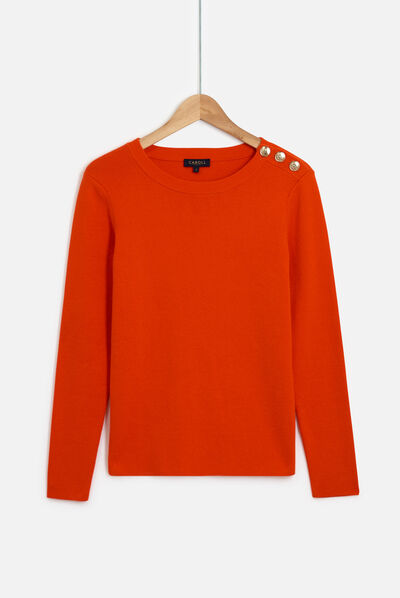 Maglione alla marinara aurelie arancio donna
