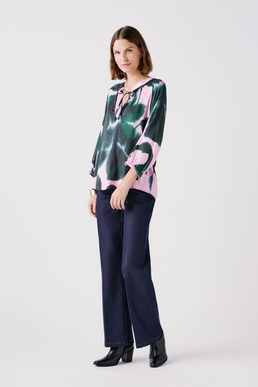 Clouna blouse dark green woman