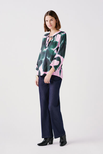 Blouse clouna vert fonce femme