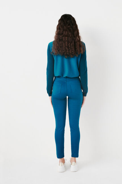 pantalon tony bleu canard femme