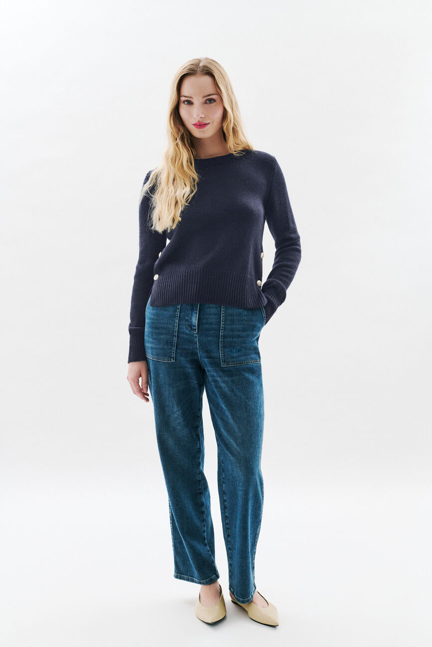 Maden sweater navy blue woman