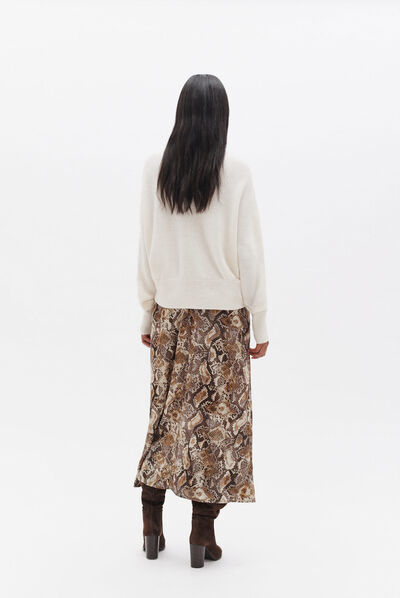 Pull muray ivoire femme