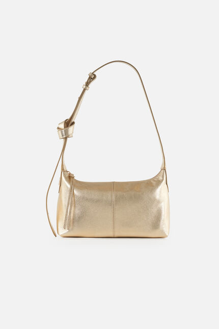 Sac Soa en cuir naturel couleur or femme