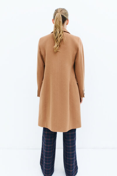 manteau norton camel femme