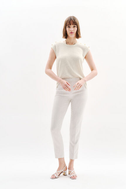 T-shirt Tanna ecru femme