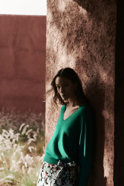 pull roxanne vert emeraude femme