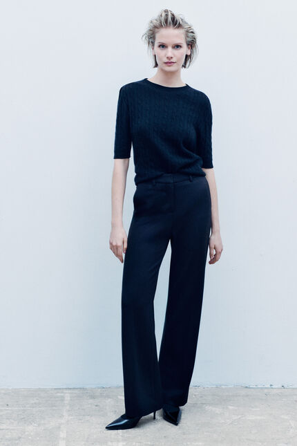 Jersey Mtheodore hecho en Italia negro mujer