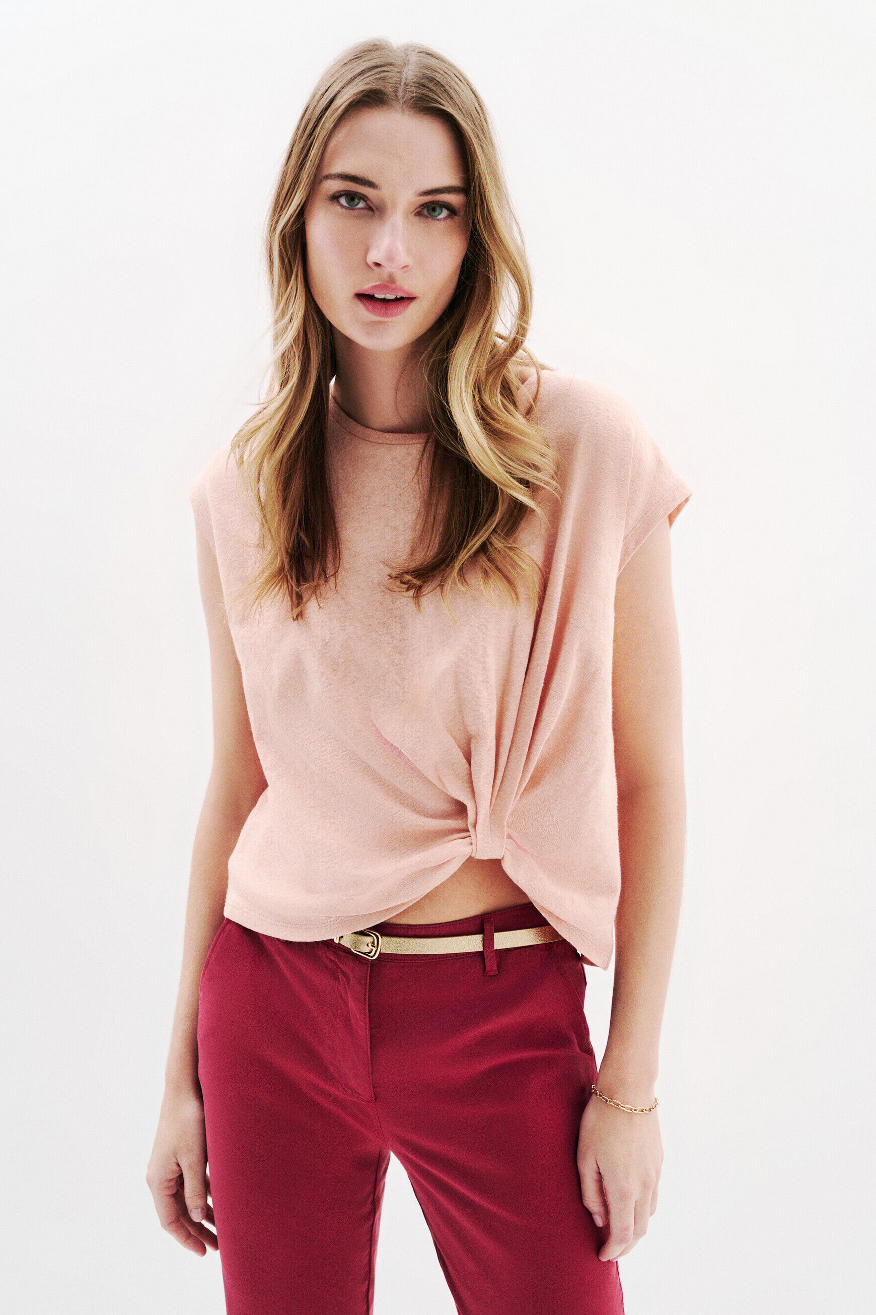 T-shirt Timi rose clair femme