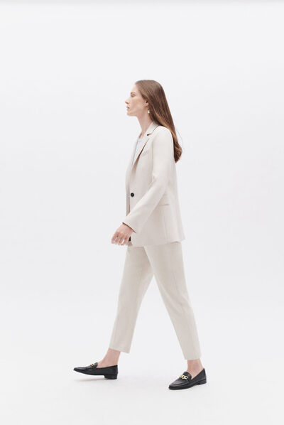 Pantalon psam beige femme