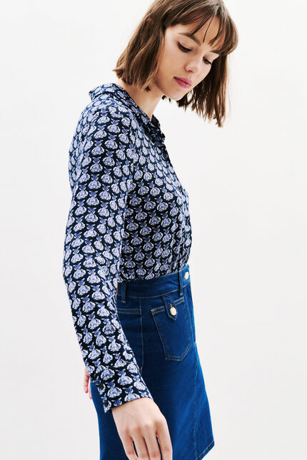T-shirt Tjustine denim stone femme