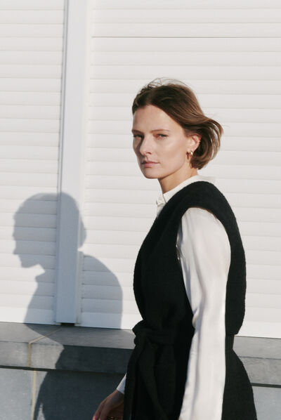 Giacca vani nero donna