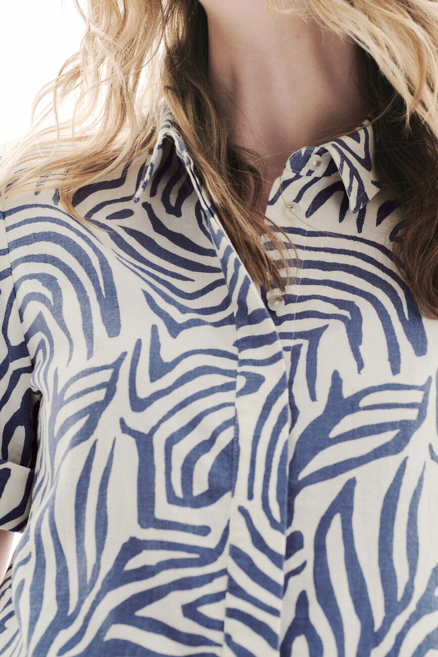 Carry overhemd blauw vrouw