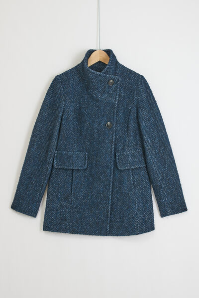 Cappotto Ali blu navy donna