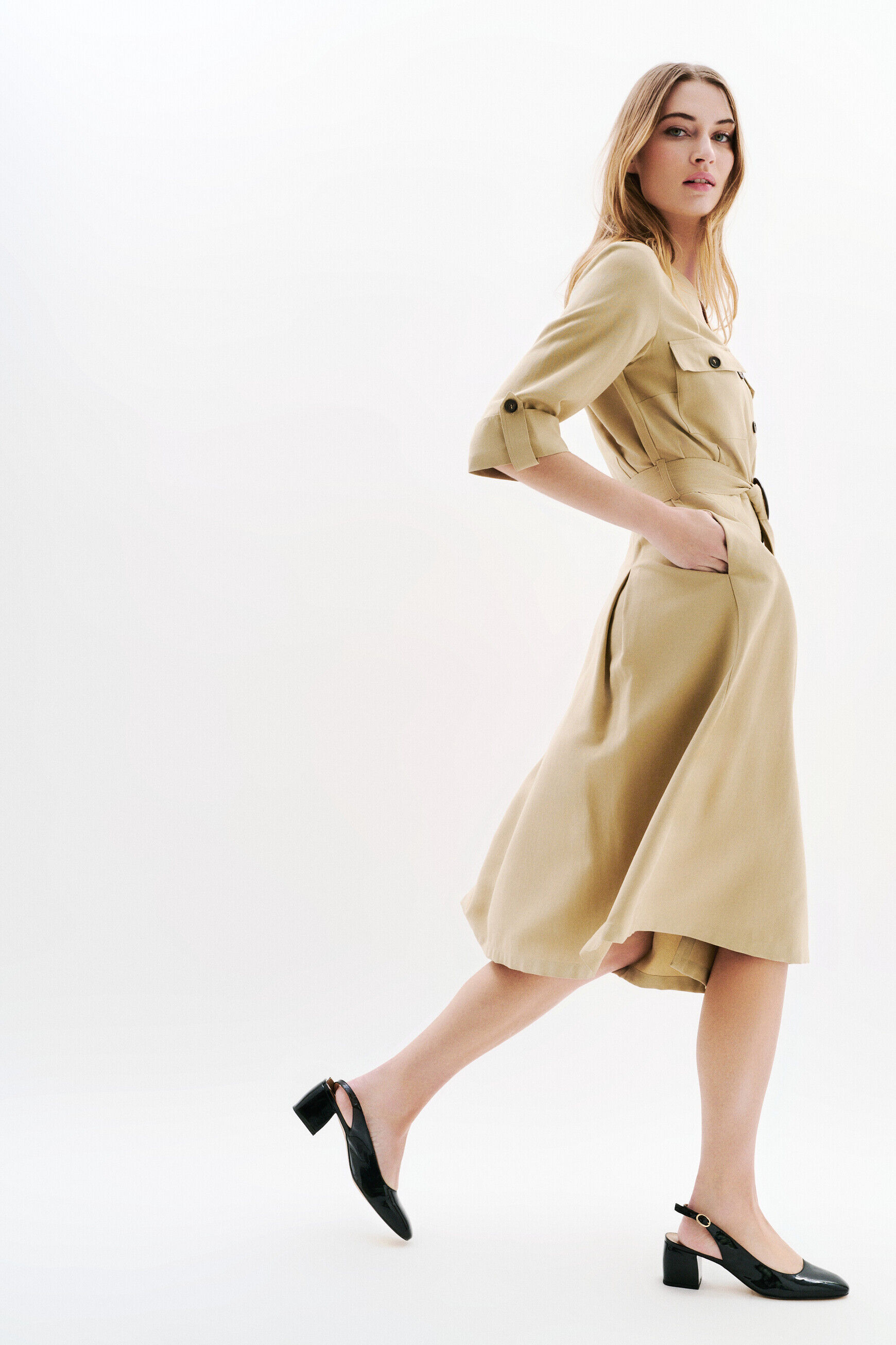 Robe Rsarah taupe femme