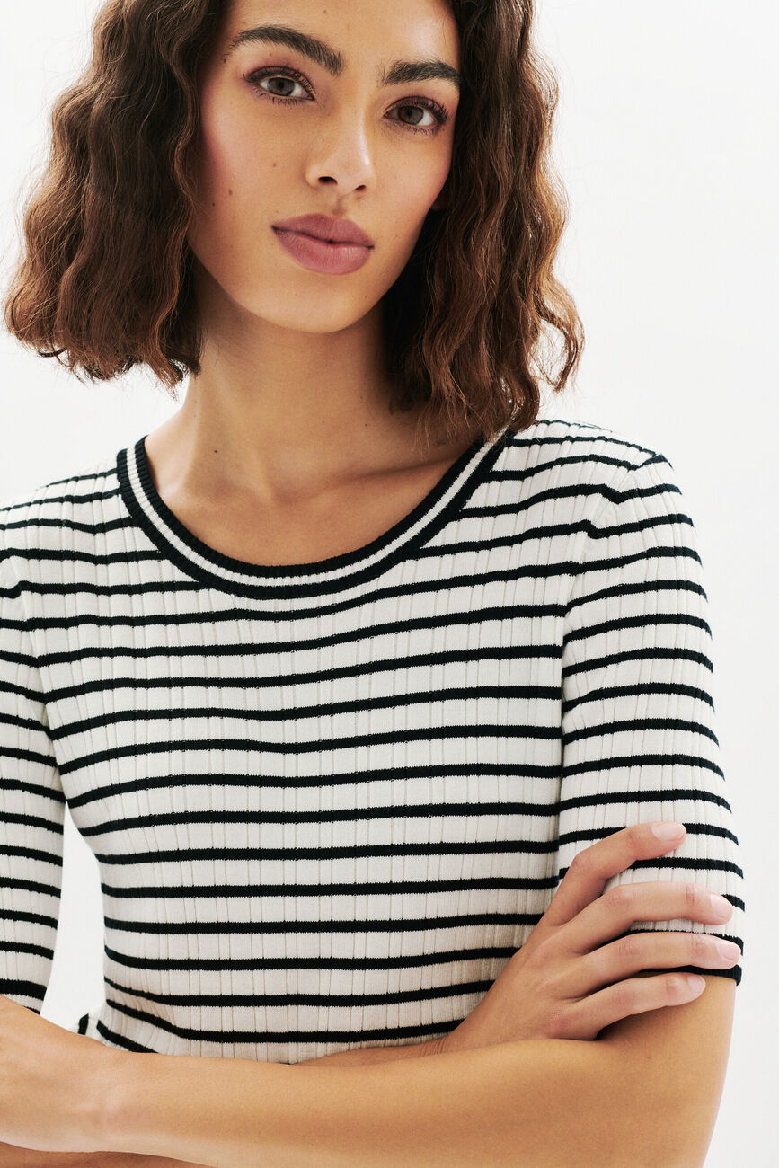 Jersey Pepita negro mujer
