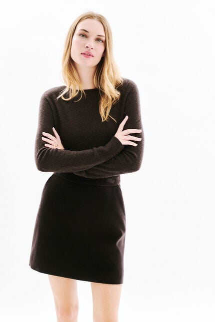 Janette skirt chocolate brown woman