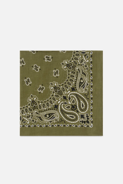 Foulard Ladana vert kaki femme