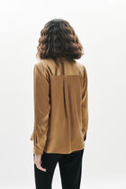 Cjamie1 100% silk shirt taupe woman