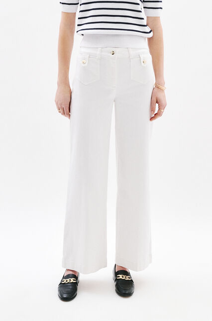 Pantalon Pietro blanc femme