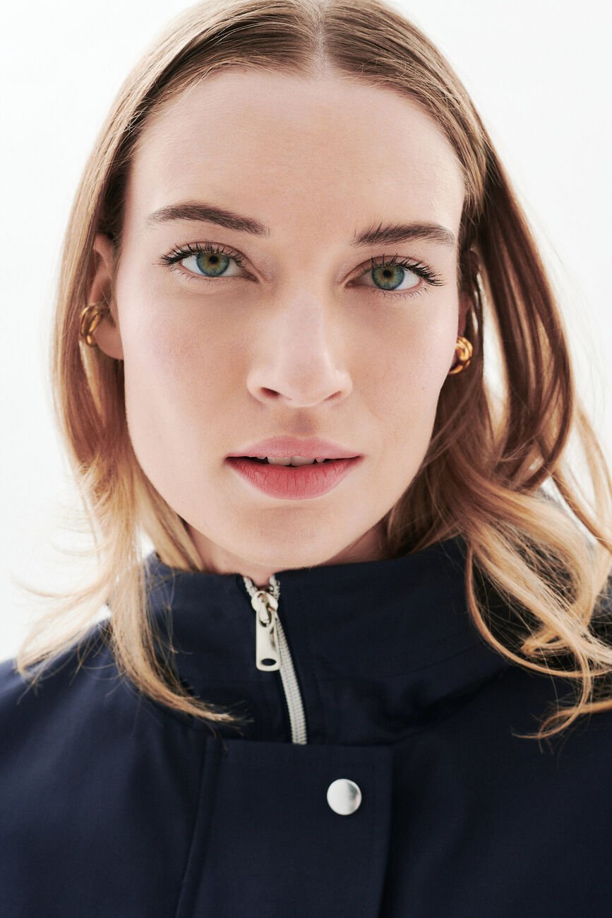 Gvenard Coat navy blue woman