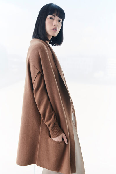 Veste melisa marron cognac femme