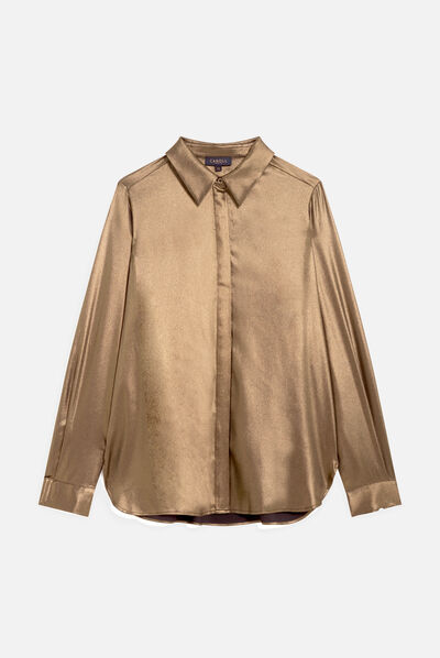 Blouse cjamie4 couleur or femme