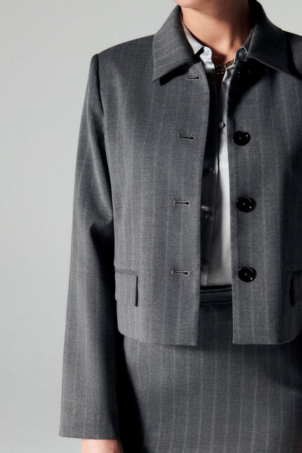 Giacca voyelle grigio scuro donna