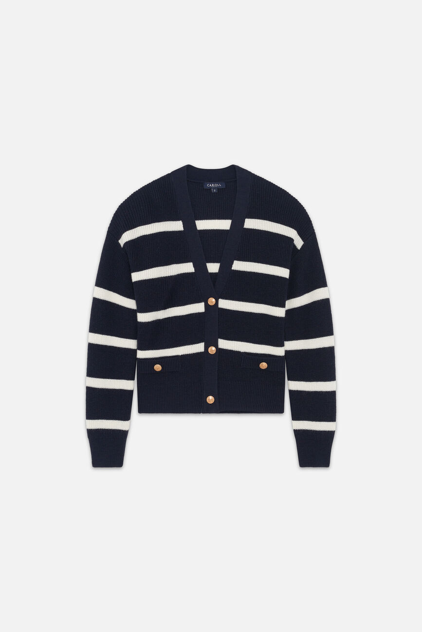 Gilet Mahe bleu marine femme