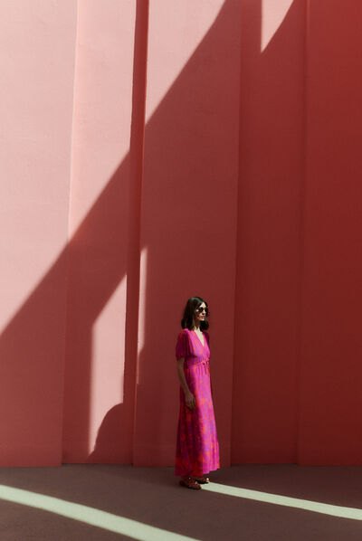 Abito relia rosa donna