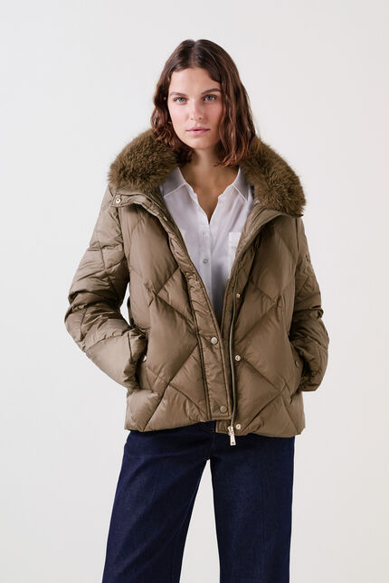 Manteau gavony taupe femme