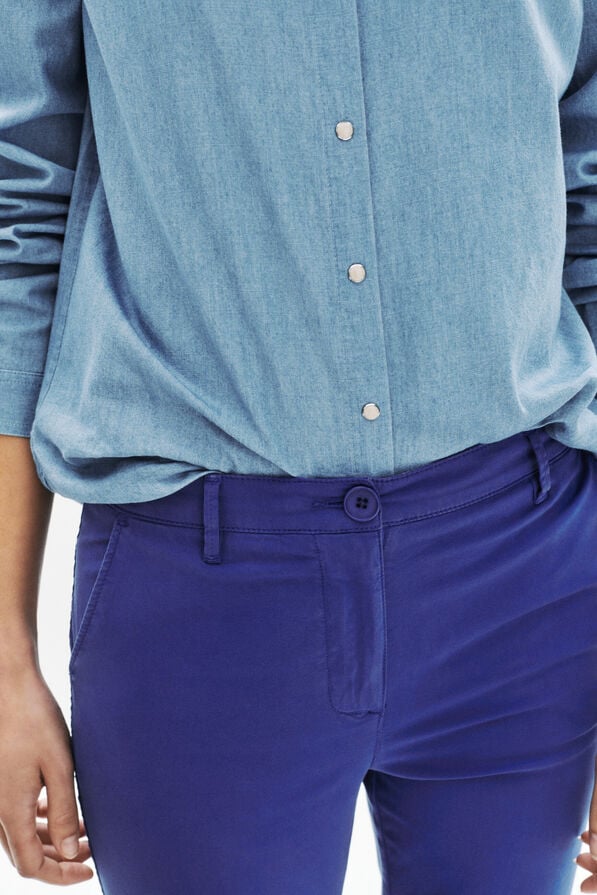 pantalon adelmo bleu electrique femme pantalon adelmo bleu electrique femme