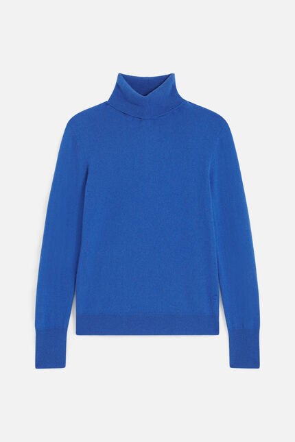 Pullover dylan b 100% Kaschmir blu elettrico damen