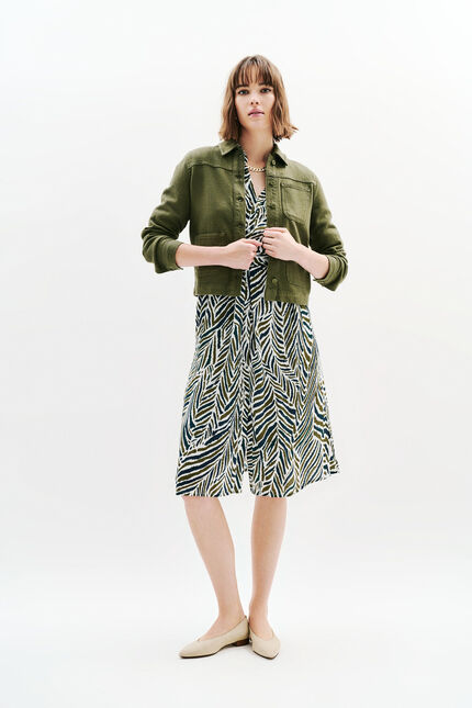 veste minata vert kaki femme