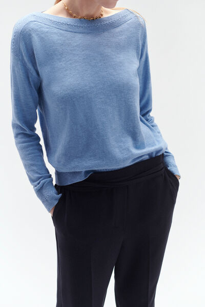 Pantaloni daniel stile jogging blu navy donna