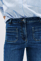 Pelley denim trousers stone denim woman