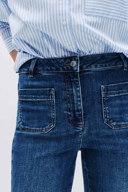 Pantalon pelley denim denim stone femme
