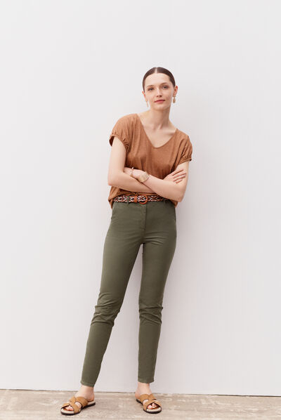 T-shirt Holly camel vrouw