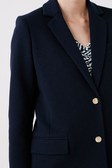 Veste versant bleu marine femme