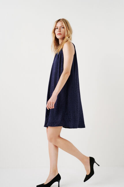 vestido rlidia azul marino mujer