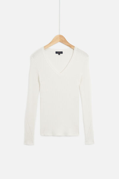 pull agatha ivoire femme