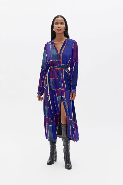 Robe rina parme femme