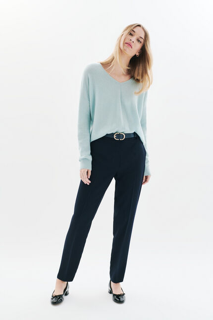 Broek Pgust marineblauw vrouw